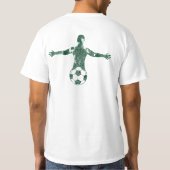 #worldcupのための#Iranの「チームMelli」のフットボールのTシャツ Tシャツ (裏面)
