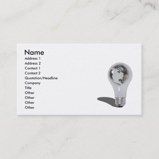 WorldEnergy103010の名前、住所1の住所2、… 名刺 (正面)