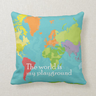WorldMap_PillowCase クッション