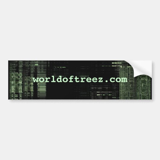 worldoftreez.com - bumper.sticker バンパーステッカー (正面)