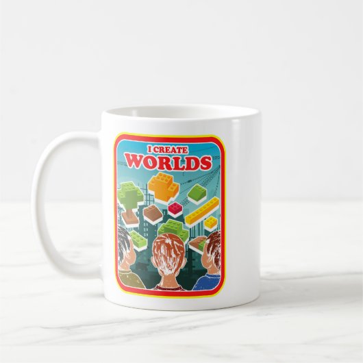 Worldsマスタービルダーエンジニアの作成建築 コーヒーマグカップ (左)