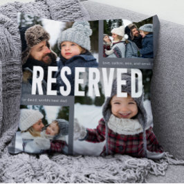 World's最高のパパPhoto Collage Blue専用 クッション