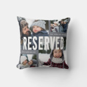 World's最高のパパPhoto Collage Blue専用 クッション (正面)