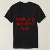 Worlds3rdBestDad(BojackHorseman) Tシャツ (デザイン正面)