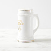 Worlds 最高のパパto BE - Est.2019カスタマイズ可能 ビールジョッキ (正面右)