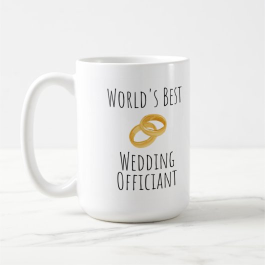 World's 最高の 結婚  Ficiant - Thank You Gift Co コーヒーマグカップ (左)
