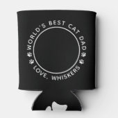 World's 最高の Catパパおもしろいパーソナライズされたペット 缶クーラー (裏面)