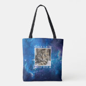 World's 最高の Cat Mom Paw Printsフォトフレーム宇宙 トートバッグ (裏面)