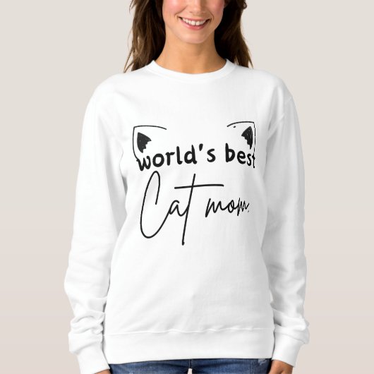 World's 最高の Cat Mom Sweatshirt - Freefit Women's スウェットシャツ (正面)