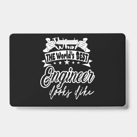 Worlds 最高の Engineer Glooks バッジ (Front)