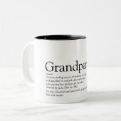 Worlds 最高の Ever祖父母の定義 ツートーンマグカップ (正面左)