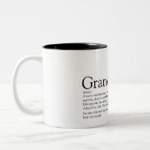 Worlds 最高の Ever祖父母の定義 ツートーンマグカップ (左)