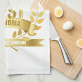 World's 最高の Garnama Barnar金ゴールドおもしろい キッチンタオル (四つ折り)