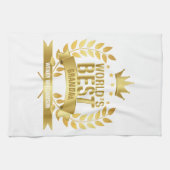 World's 最高の Garnama Barnar金ゴールドおもしろい キッチンタオル (横)