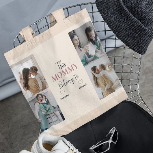 World's 最高の Mom -ハート写真とカスタム文字 | トートバッグ