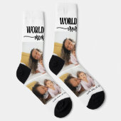 Worlds 最高の Mommy Photo Collage ソックス (右)