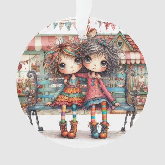 World's 最高の Sister /  Friend - See Back. オーナメント (正面)