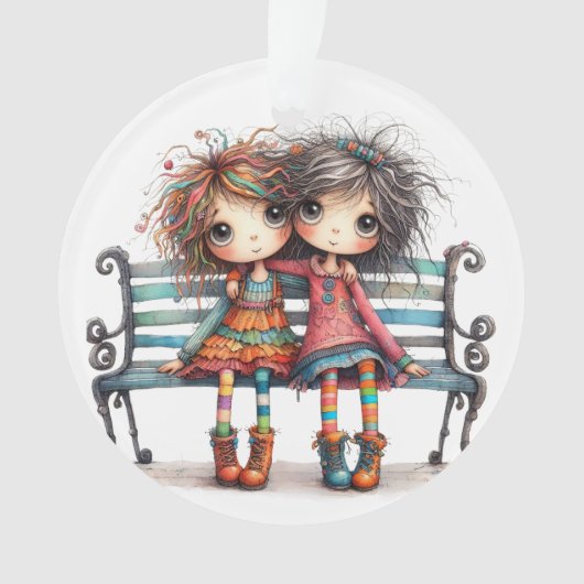 World's 最高の Sister /  Friend - See Back. オーナメント (正面)