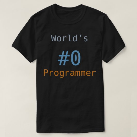 Worlds 0プログラマーおもしろいプログラミングIT Gi Tシャツ (デザイン正面)