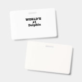 World's #1 Dolphin バッジ (正面&裏面)