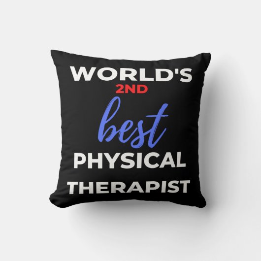 World's 2nd Best Physical Therapist クッション (正面)
