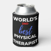 World's 2nd Best Physical Therapist 缶クーラー (缶正面)
