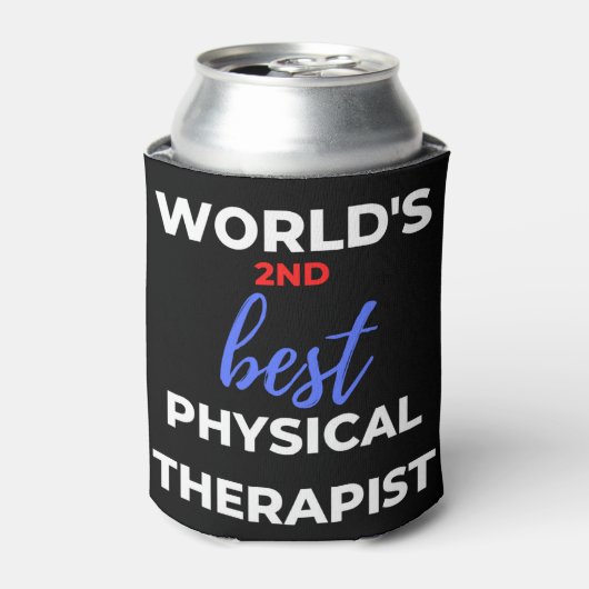 World's 2nd Best Physical Therapist 缶クーラー (缶正面)