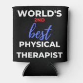 World's 2nd Best Physical Therapist 缶クーラー (正面)