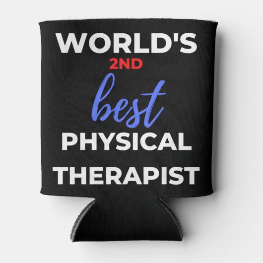 World's 2nd Best Physical Therapist 缶クーラー (正面)