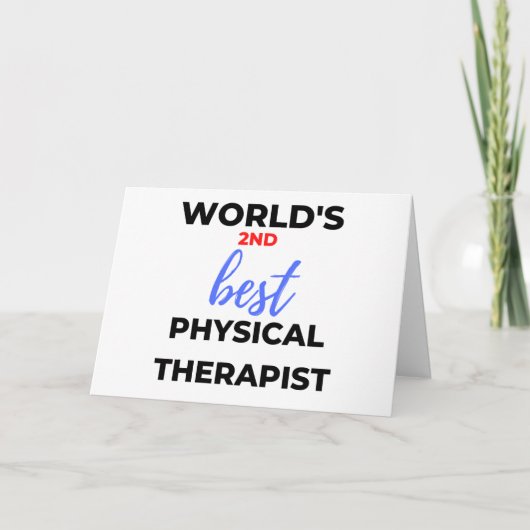 World's 2nd Best Physical Therapist 2 カード (正面)
