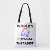 World's 2nd Best Physical Therapist 2 トートバッグ (正面)