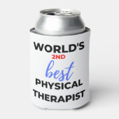World's 2nd Best Physical Therapist 2 缶クーラー (缶正面)