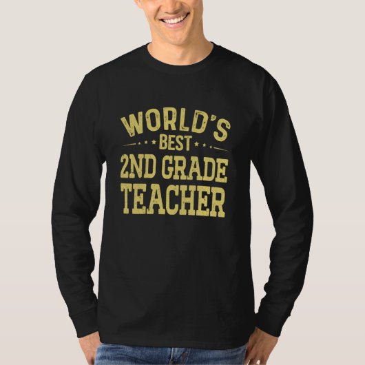 World's Best 2nd Grade Teacher Job Title 2nd Grade Tシャツ (正面)