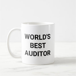 Worlds Best Auditor Funny Career Coworker Gift コーヒーマグカップ