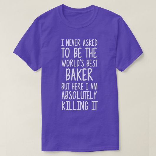 Worlds Best Baker Tシャツ (デザイン正面)