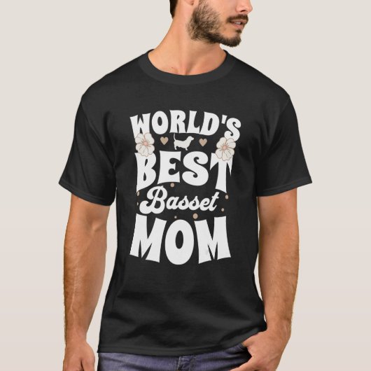 World's Best Basset Mom Mom Of A Basshole Hound Do Tシャツ (正面)