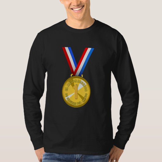 World's Best Beer Drinker Award Medal Tシャツ (正面)