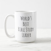 World's Best Bible Study Leader コーヒーマグカップ (左)