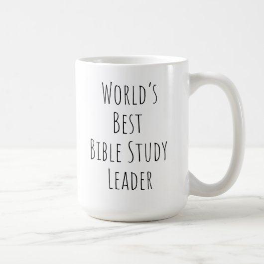 World's Best Bible Study Leader コーヒーマグカップ (右)