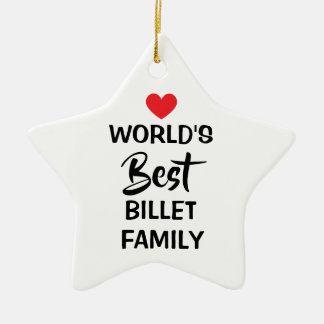 World's Best Billet Family Hanging Ornament セラミックオーナメント