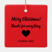 World's Best Billet Mom Custom Christmas  セラミックオーナメント (裏面)