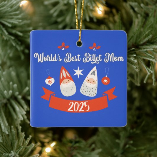 World's Best Billet Mom Custom Christmas  セラミックオーナメント (ツリー)