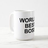World's Best Boss Mug コーヒーマグカップ (正面左)