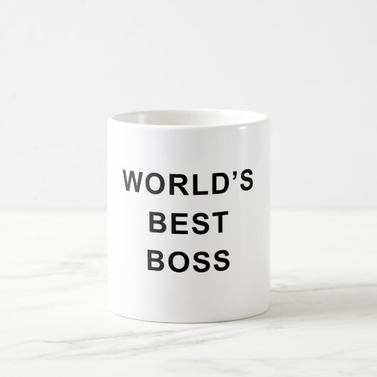 World's Best Boss Mug – Bold Classic Office Gift コーヒーマグカップ (中央)