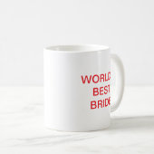 World's best BRIDE コーヒーマグカップ (正面右)