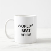 World's best BRIDE コーヒーマグカップ (左)