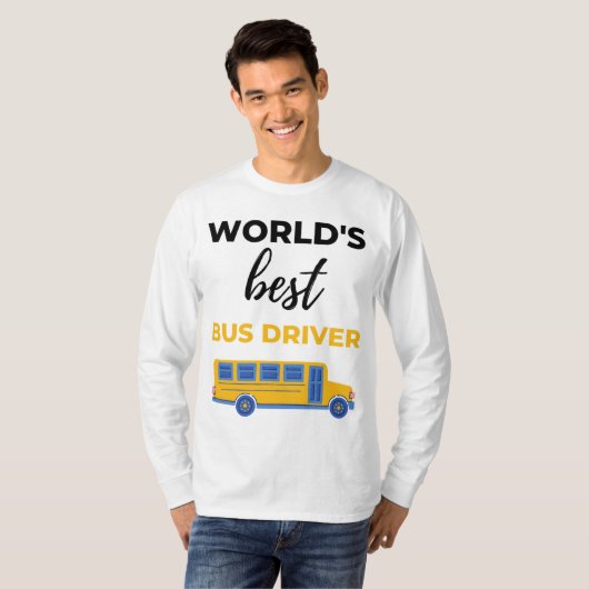 World's Best Bus Driver bl Tシャツ (正面フル)