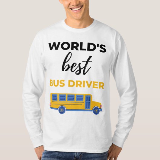 World's Best Bus Driver bl Tシャツ (正面)