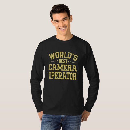 World's Best Camera Operator Job Title Camera Oper Tシャツ (正面フル)