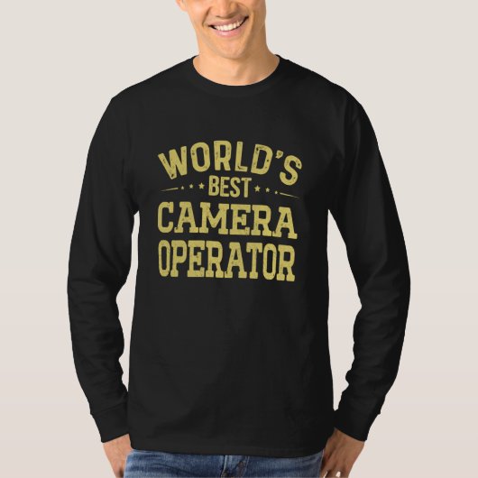 World's Best Camera Operator Job Title Camera Oper Tシャツ (正面)